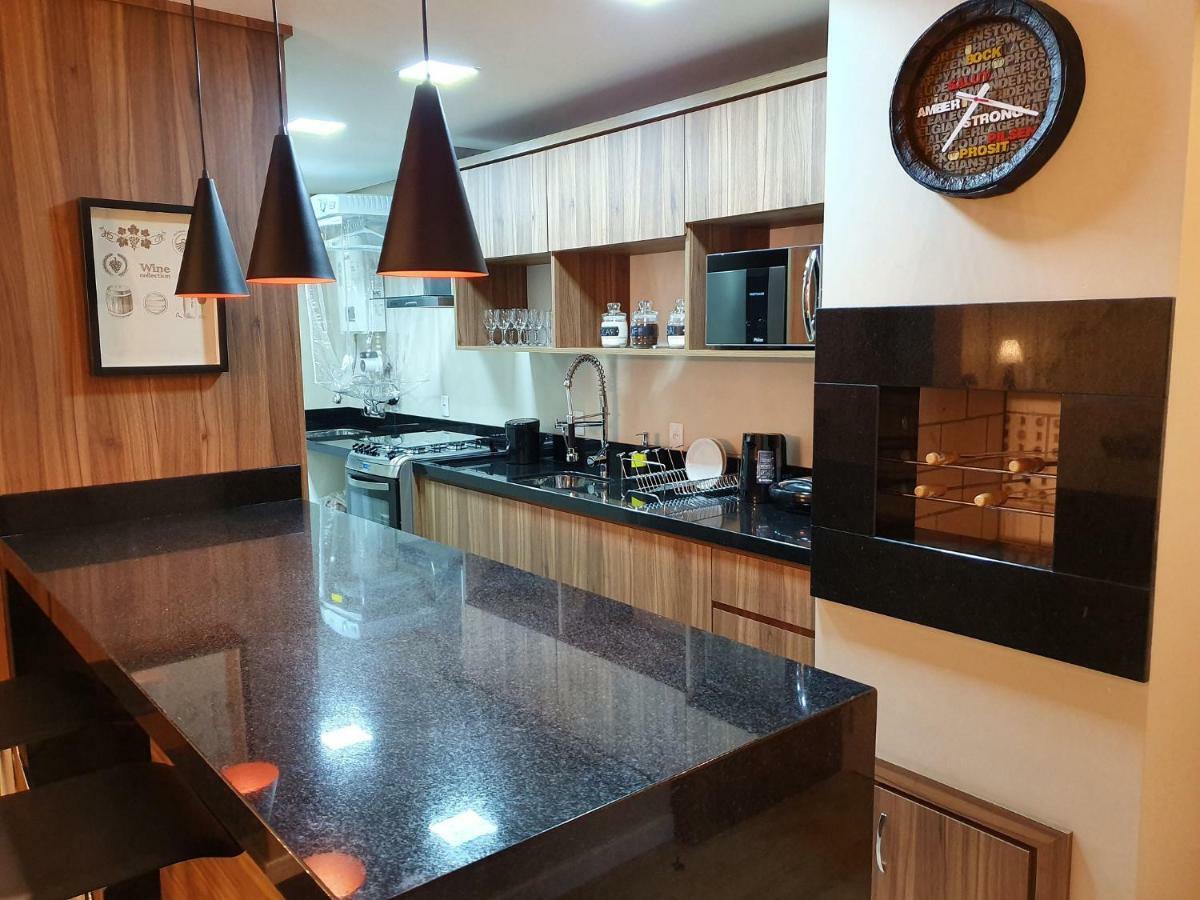 Apto Luxo 800M R. Coberta | 2 Suites | Mobiliado Gramado Eksteriør billede