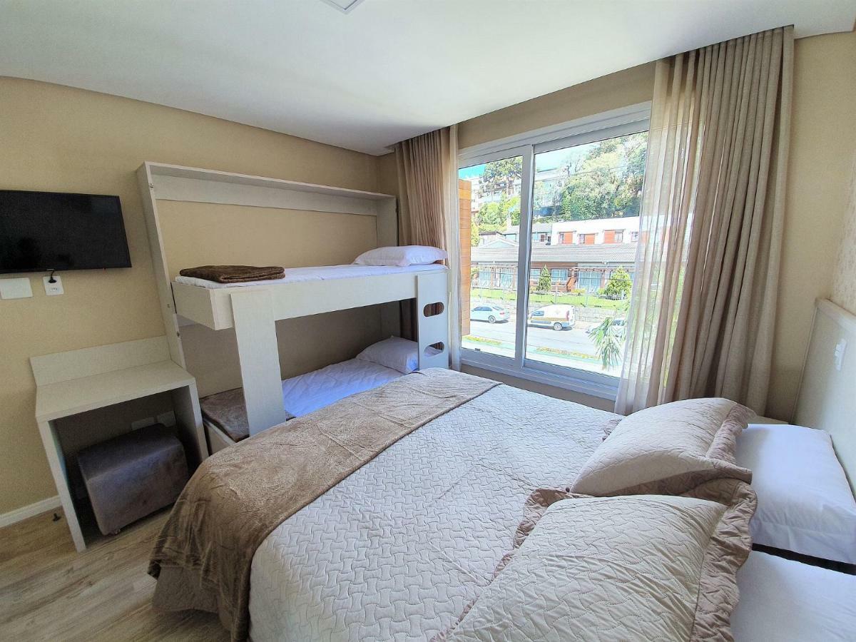 Apto Luxo 800M R. Coberta | 2 Suites | Mobiliado Gramado Eksteriør billede